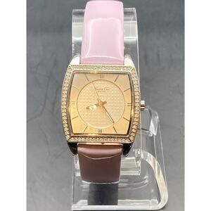 Kenneth Cole New York Womens Watch 29mm New Battery New Leather Band WR